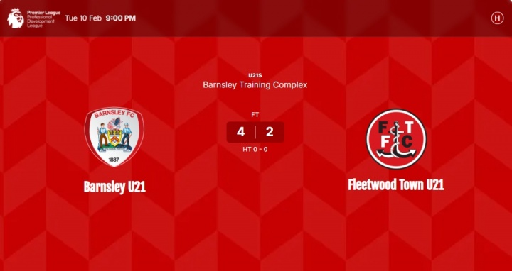 如意体育官方网站-当地媒体：徐彬周二已代表巴恩斯利U21完成首秀，帮助球队4-2逆转